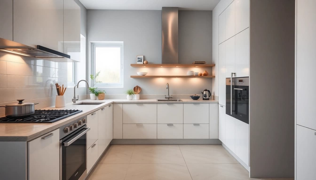 Discover бяла техника solutions for a sleek modern kitchen filled with high-quality appliances.
