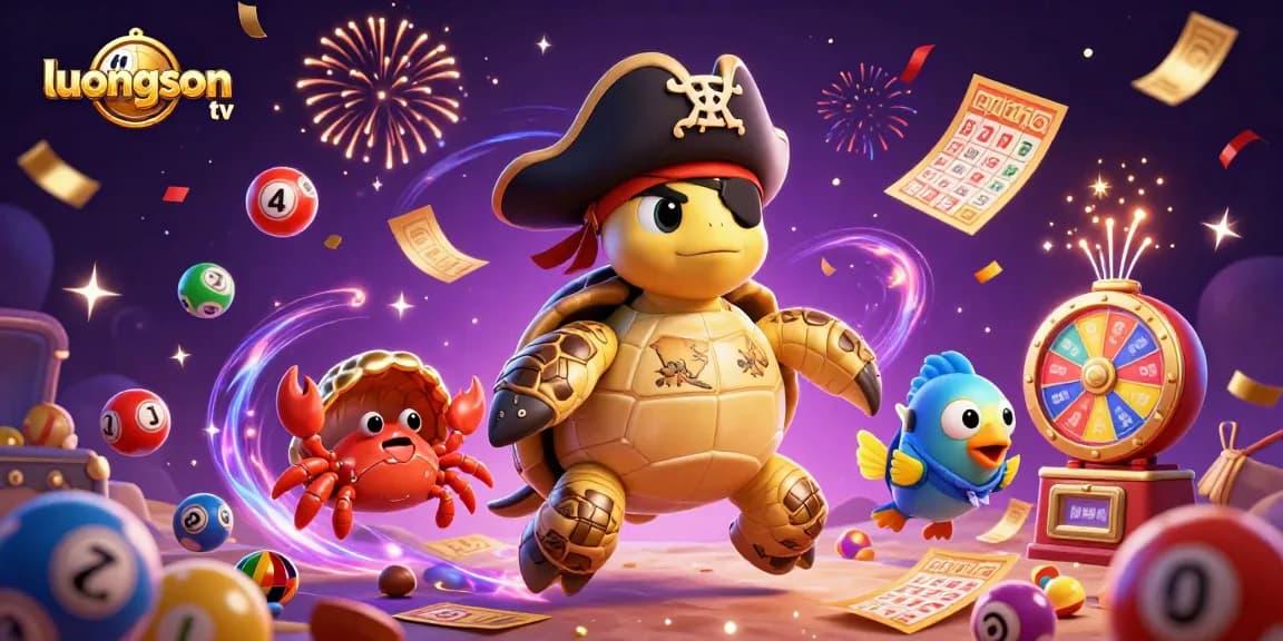 Experience the excitement of luongson tv with lively characters and dynamic gambling elements in an engaging scene.