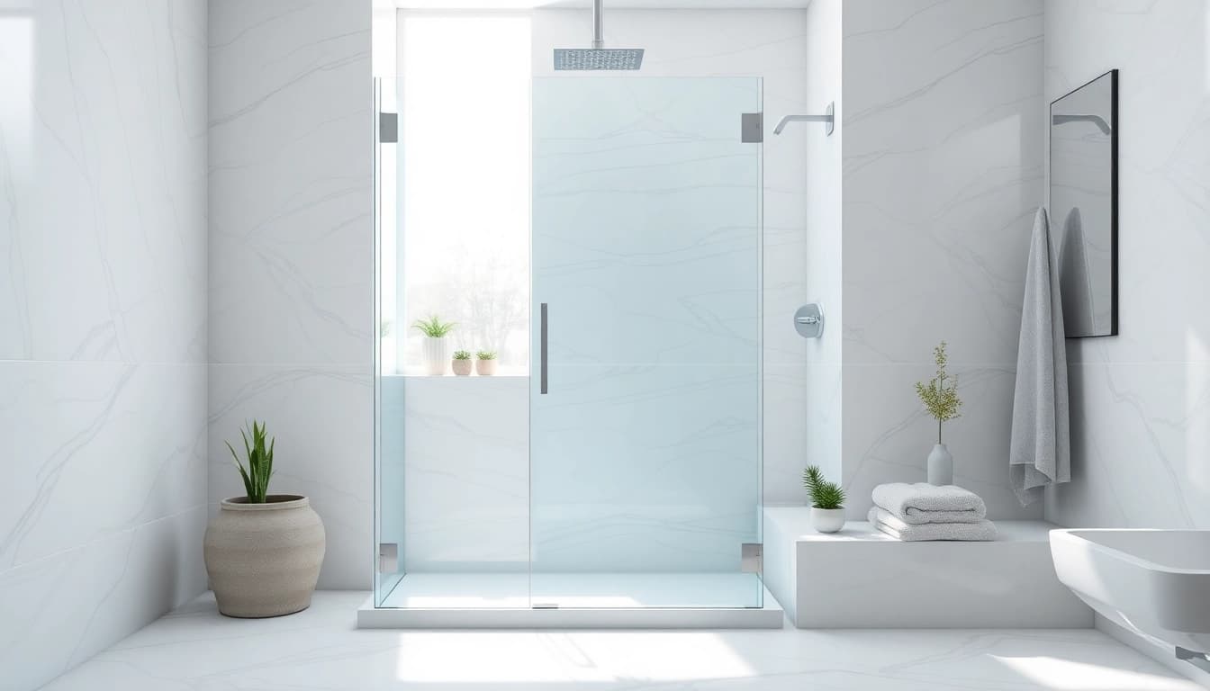 Explore a modern shower uk design featuring sleek glass and elegant decor.