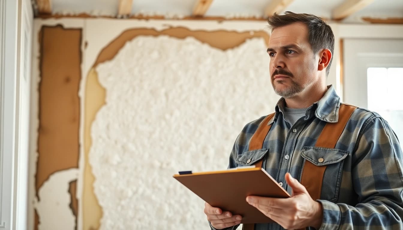 Addressing problems with spray foam insulation during a home inspection.