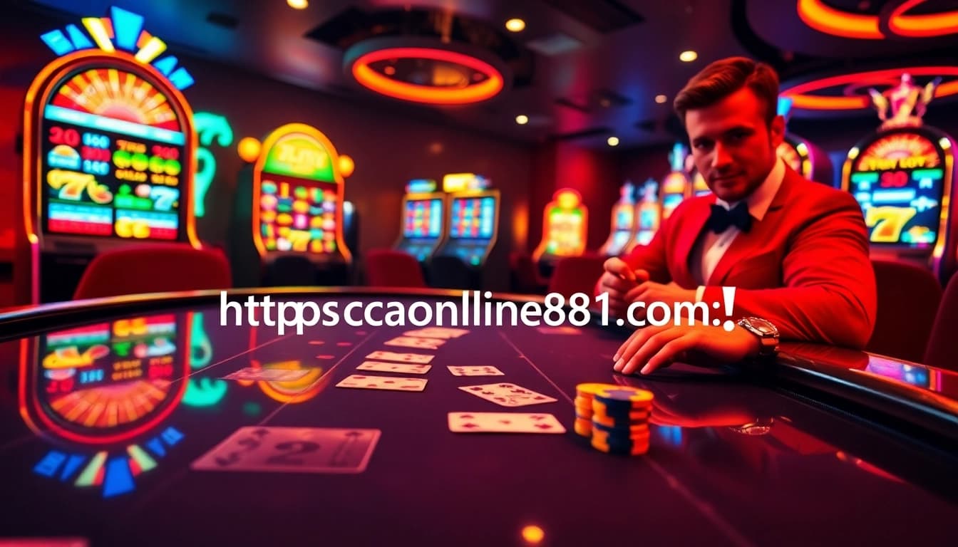 Experience the thrill of online gaming at https://bancaonline88.com/: Blackjack table action with vibrant cards and poker chips.