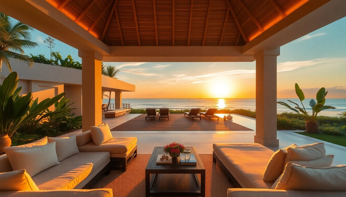 Maximize your investment with Phuket property management showcasing a luxury villa by the ocean.