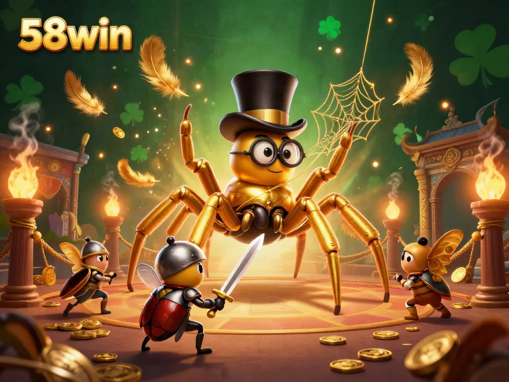 Experience thrilling adventures at 58win with our vibrant casino atmosphere showcasing unique characters.