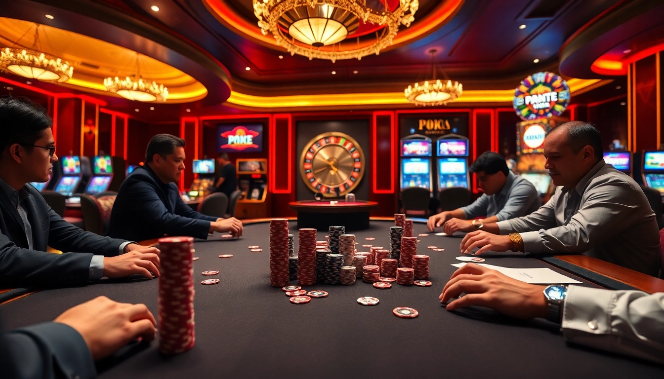 Engaging poker gameplay at bancadoithuong.observer, showcasing chips, cards, and excitement.