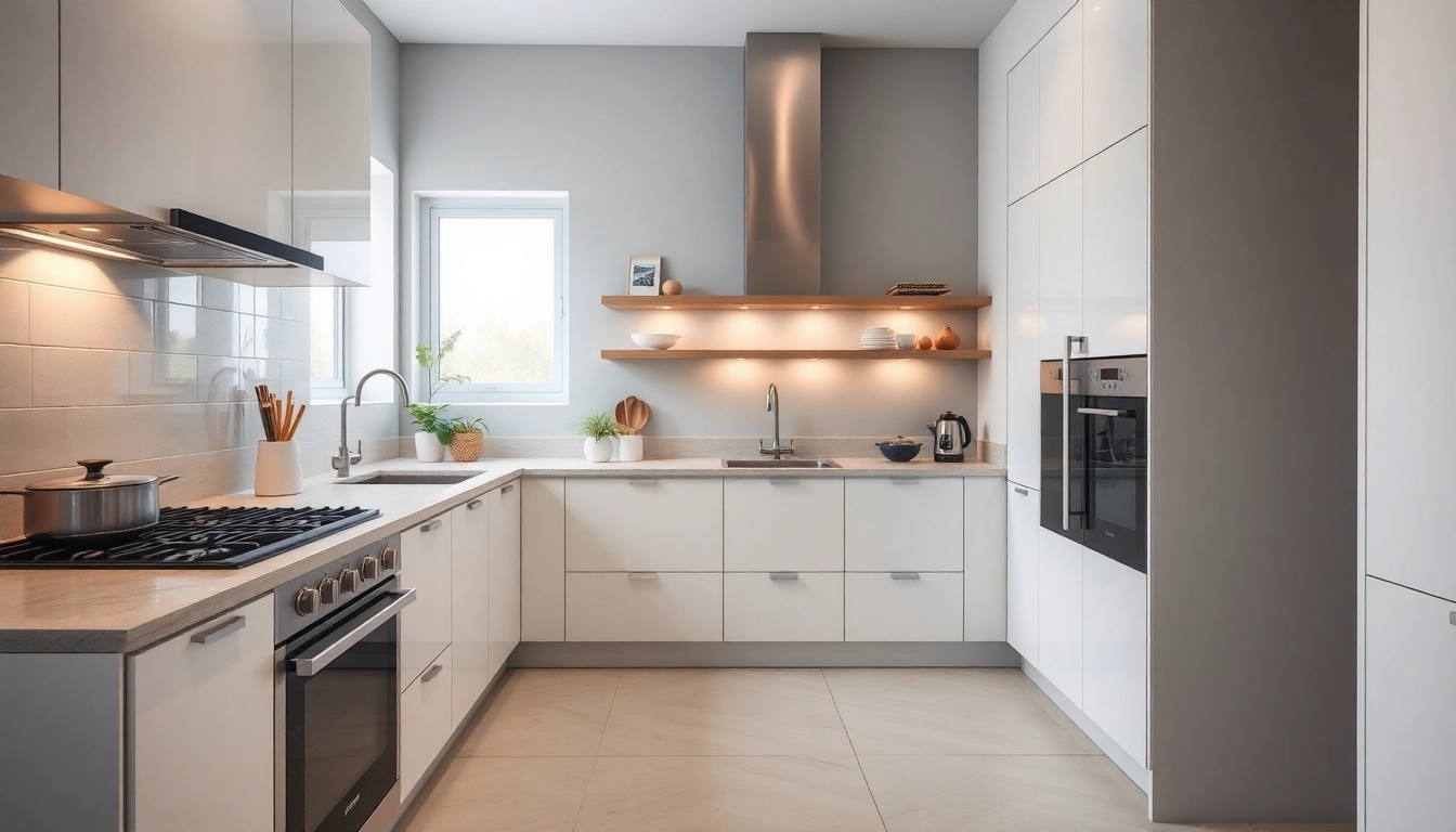 Discover бяла техника solutions for a sleek modern kitchen filled with high-quality appliances.