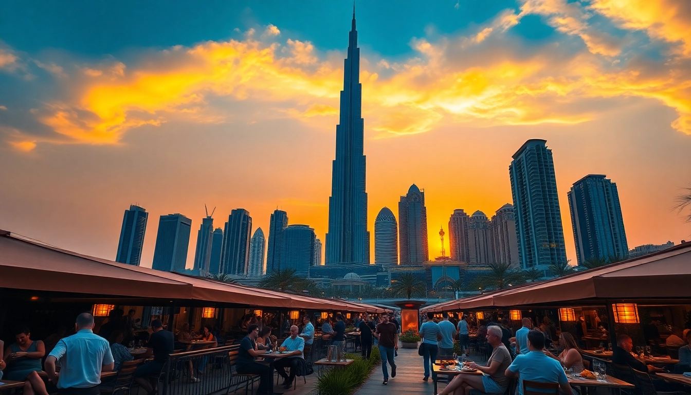 Experience the vibrant cityscape of Dubai at sunset, showcasing luxury and culture as you plan your Travel to Dubai.
