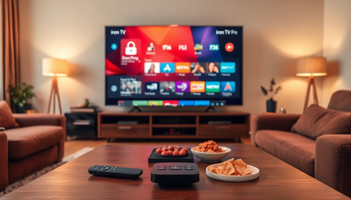 Watch the latest shows effortlessly with iron tv pro in a cozy living room.