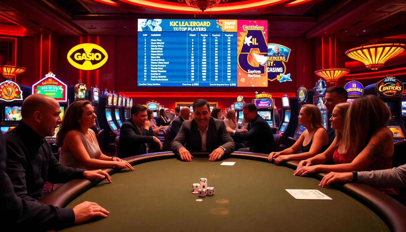 KJC players engaging in thrilling casino games at beautifully designed gambling tables.