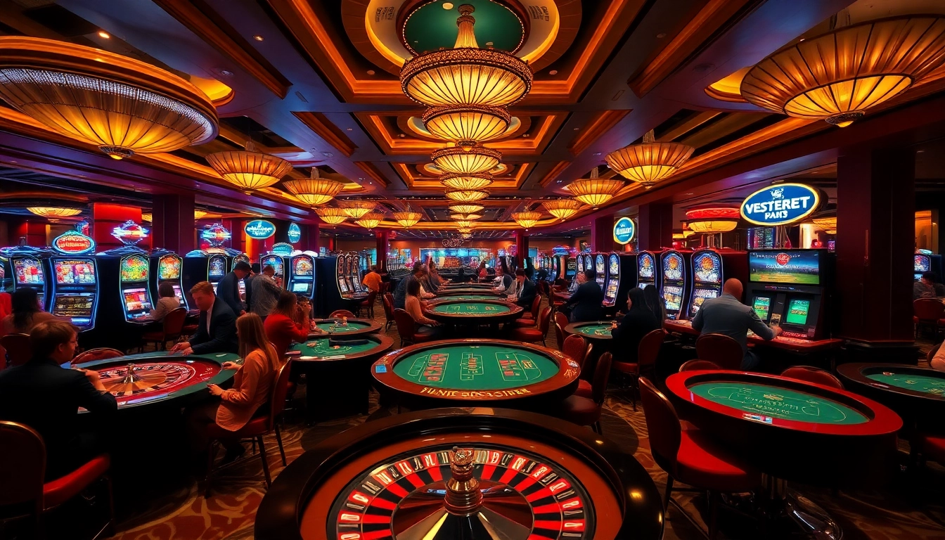 Experience the excitement of online gambling at https://vsbet3.net/ with vibrant casino tables and playful enthusiasts.