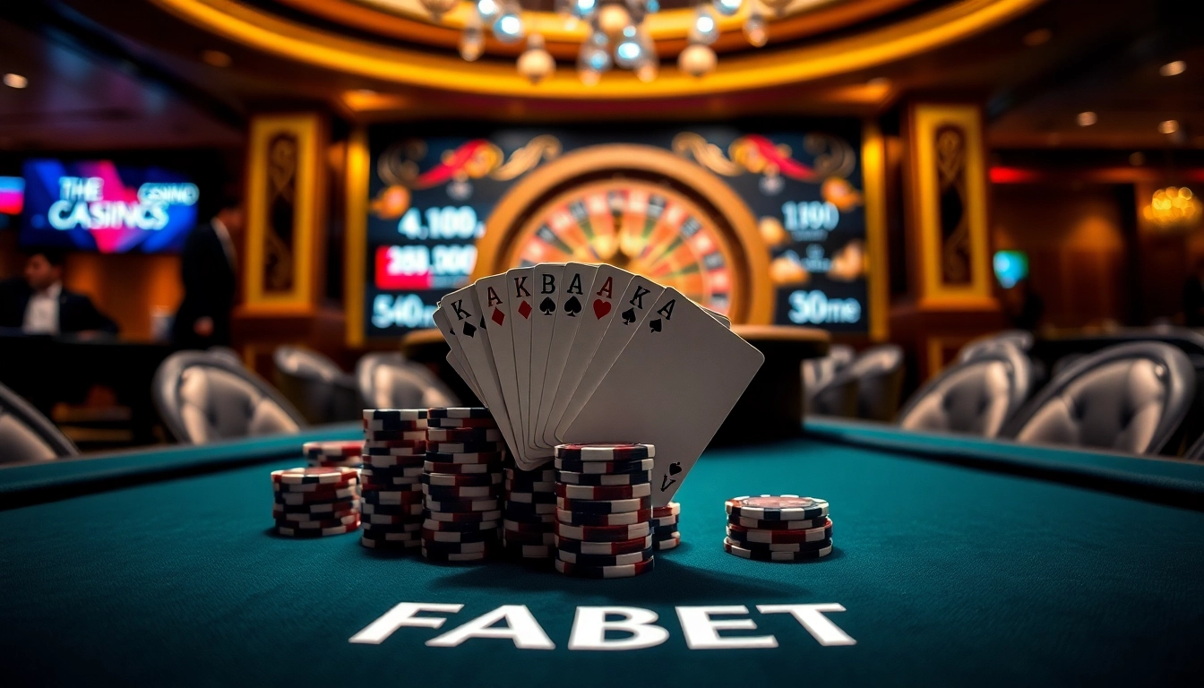 Experience high-stakes gambling at https://fabet.free/ with vibrant poker chips and winning card hands.