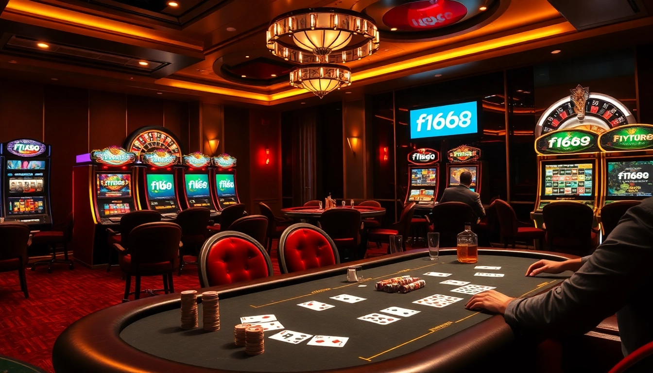 Experience the excitement of f168 casino gaming with thrilling poker and vibrant slot machines.