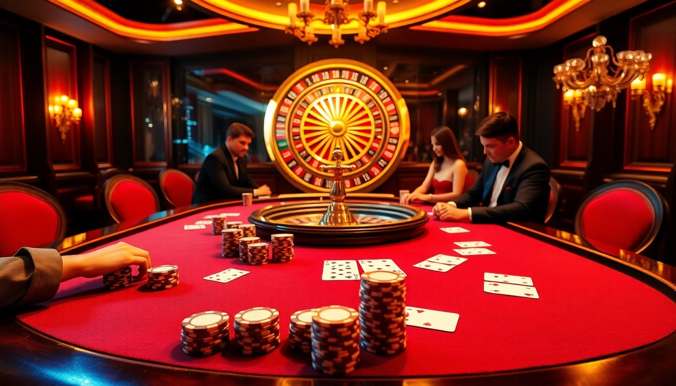 Experience the excitement of gambling at https://king88b.us.com/ with a luxurious poker scene full of vibrant energy.