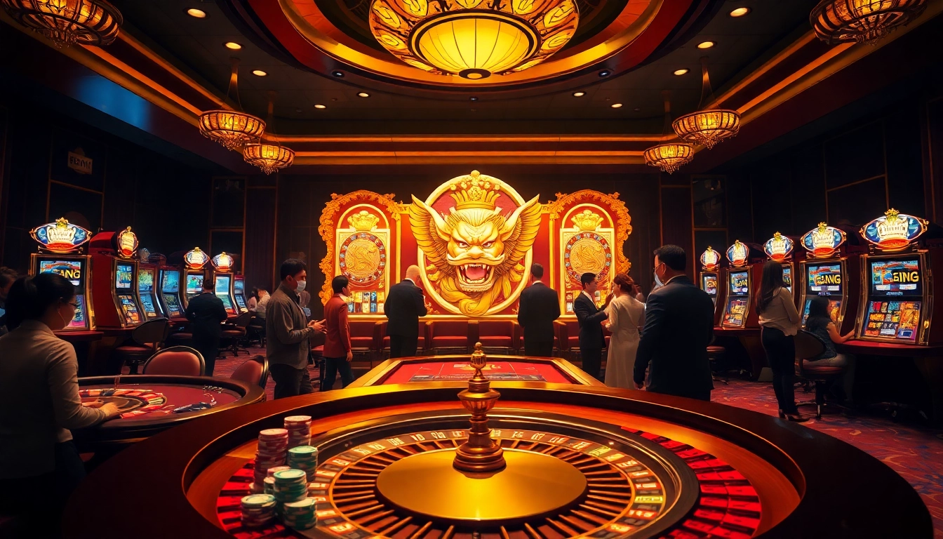 Experience the thrill of the raja barong slot in a luxurious casino atmosphere filled with excitement.