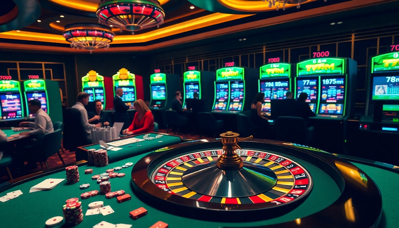 7m live betting scores displayed on an engaging casino table with chips and cards.