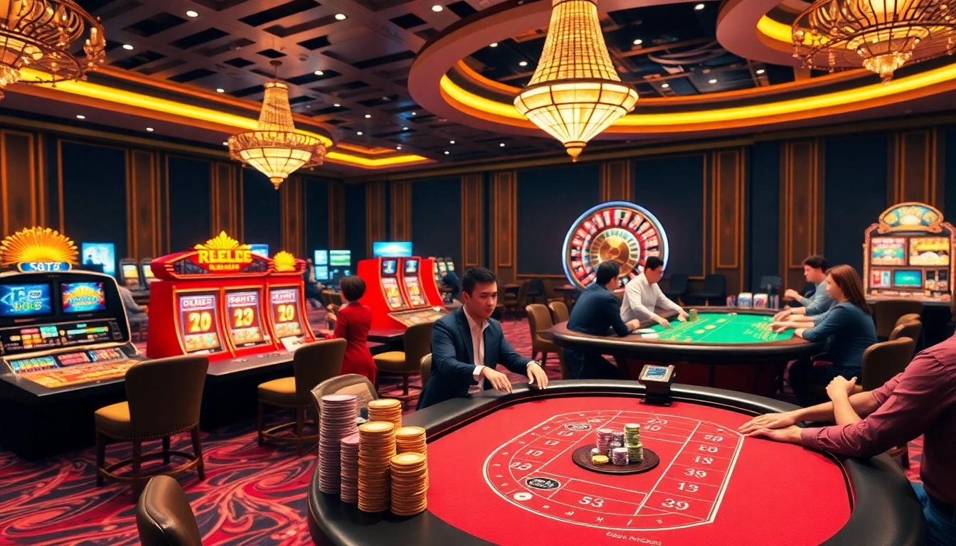 Experience thrill at Red88 with dynamic gambling actions and vibrant casino elements.