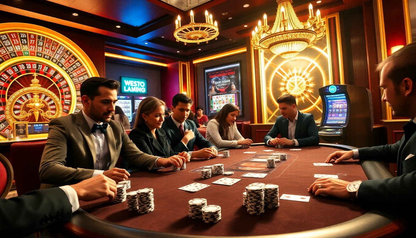 Experience the luxury of online gambling at https://123win.free/ with an exciting poker table game.