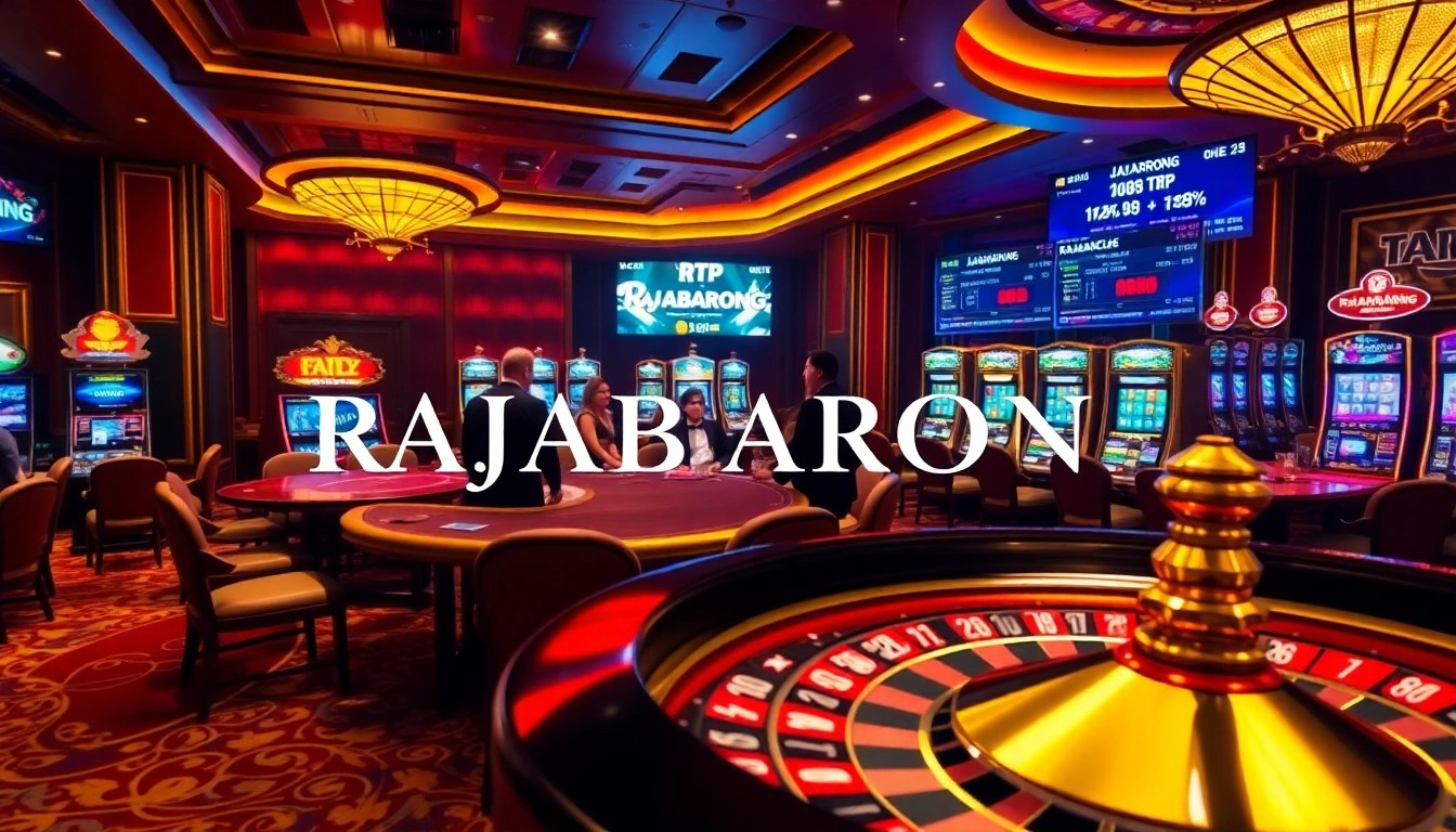 RAJABARONG invites you to indulge in exciting slot machine thrills at a luxury casino.