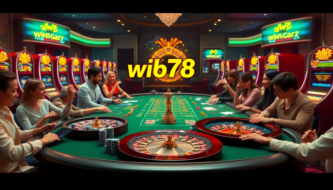Experience the thrill of win678 with vibrant casino tables featuring chips and cards.