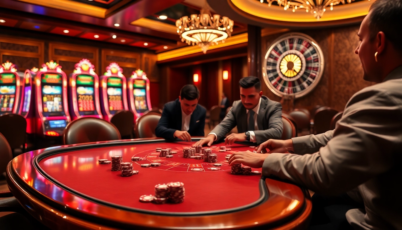 The excitement of winning big at a poker table featuring 88i chips in a luxurious casino setting.