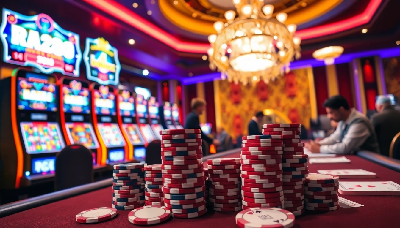 Get ready to win big at RR88 with exciting casino games and vibrant poker chips.