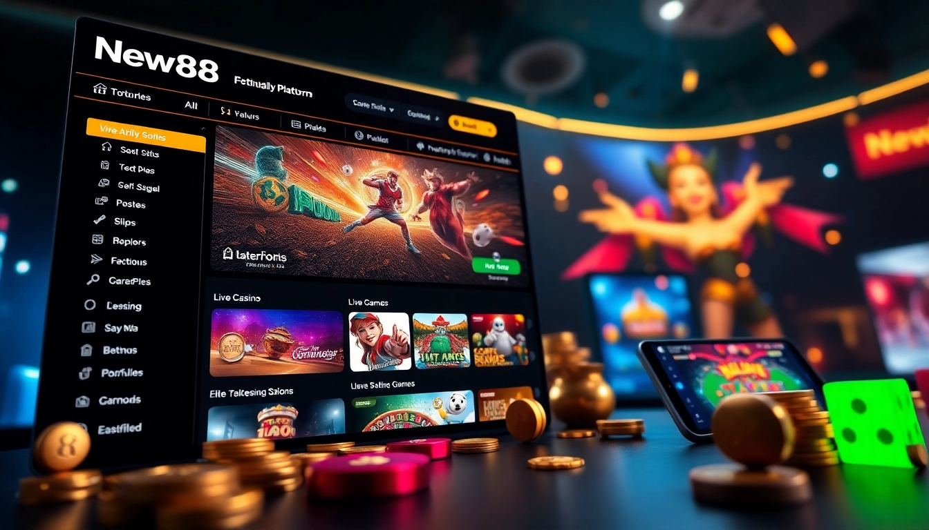 Experience New88's dynamic online betting platform with user-friendly features and exciting games.