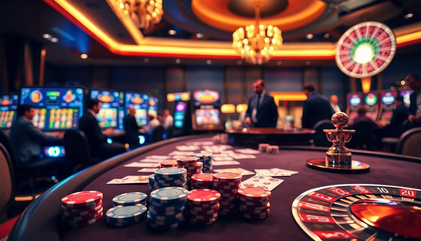 Experience thrilling gameplay at f168info.com with casino tables and vibrant slot machines.