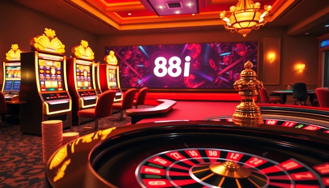 Spin the reels at 88i with vibrant slot machines and a luxurious casino atmosphere.