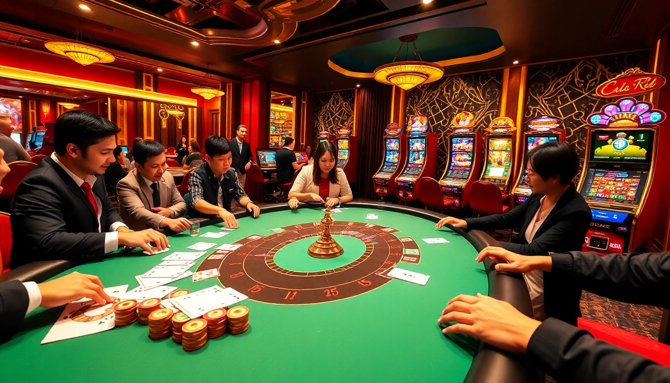 Experience the thrill of gaming at MM88, featuring poker and roulette excitement in a luxurious casino atmosphere.