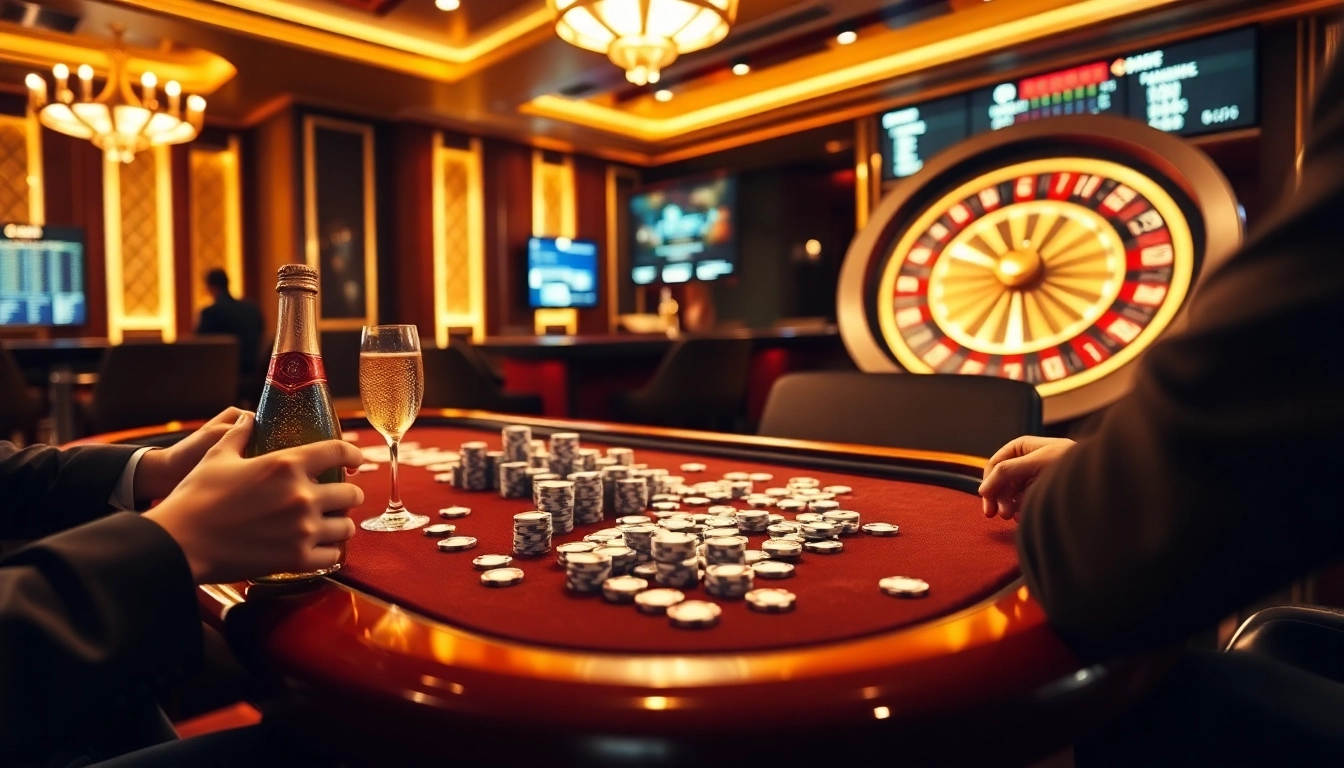 Experience the excitement of gambling with https://bl555.design/ showcasing a vibrant casino scene and poker action.