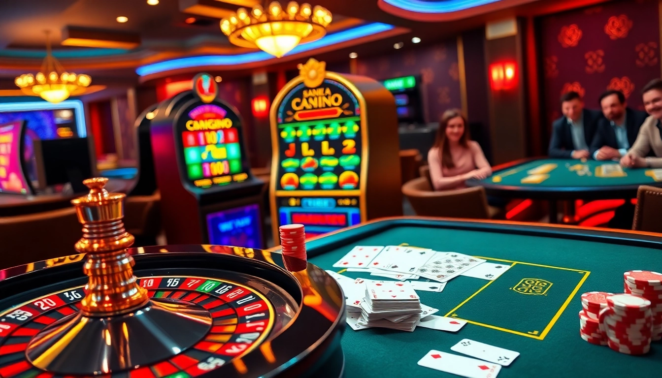 Experience excitement at https://mm88.sh/ with vibrant casino tables and online gaming elements.