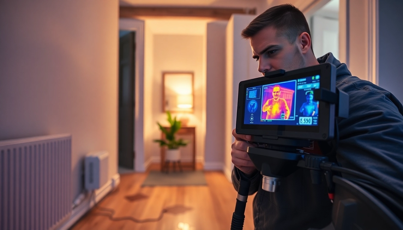 Central heating leak detection expert using thermal imaging technology to identify issues.
