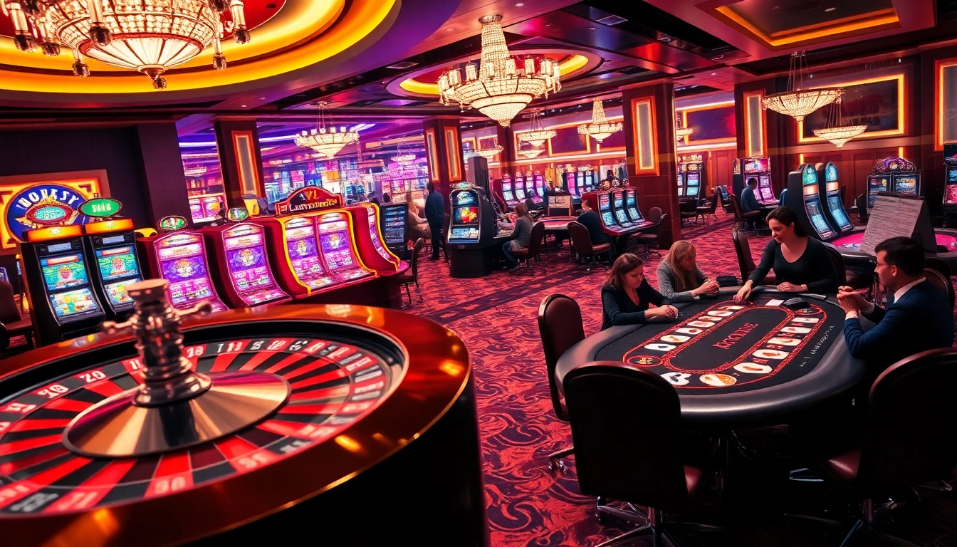 Players enjoying a thrilling casino session featuring games from https://s80web.com/ with vibrant atmosphere.