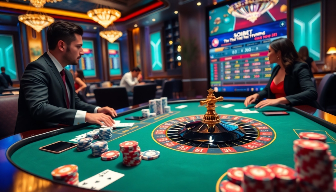 Experience the excitement at SOIBET’s high-stakes gaming table with professional players and an engaging online interface.