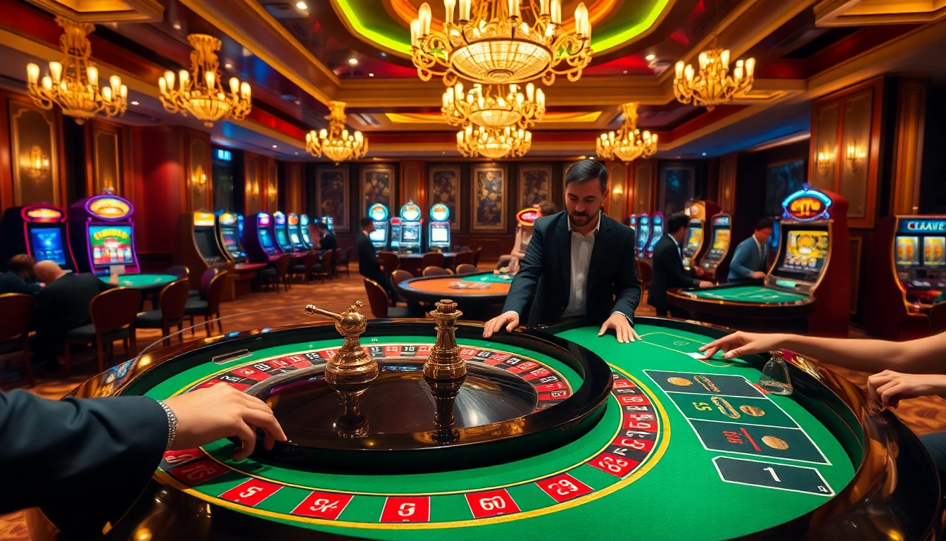 Players enjoy high-stakes excitement at a luxurious casino featuring the S8 chip in action.