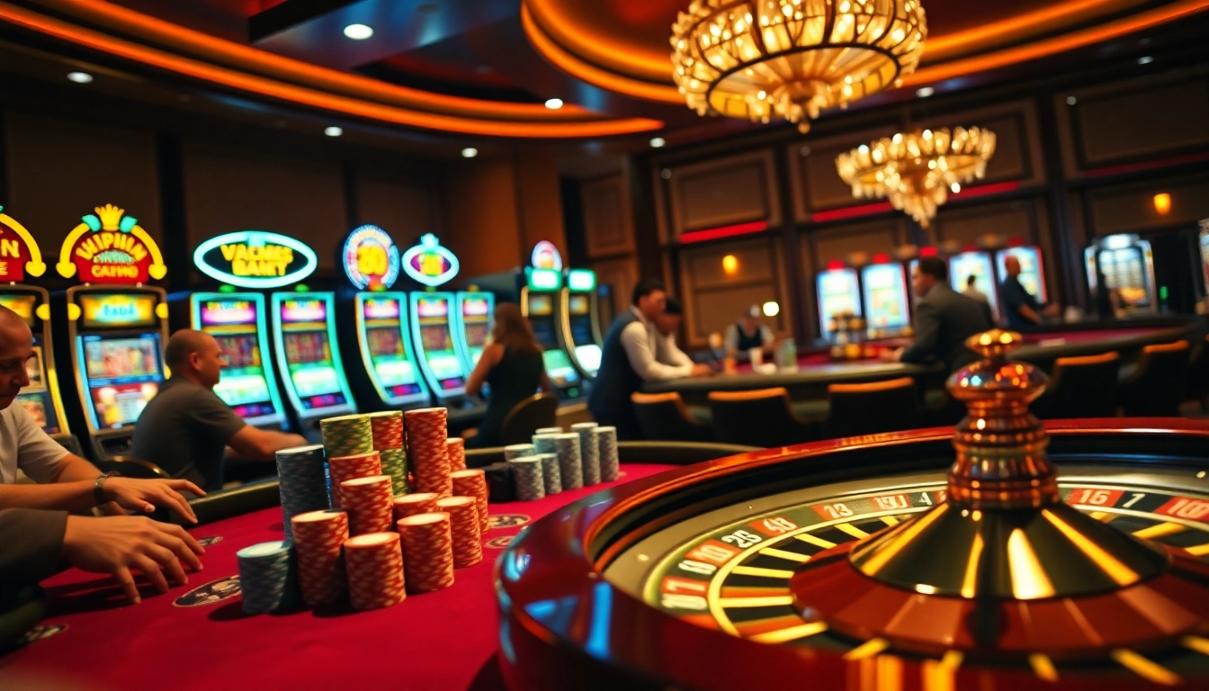 Experience the thrill of high-stakes gambling at https://vmax1.co/ with vibrant casino scenes and action-packed tables.