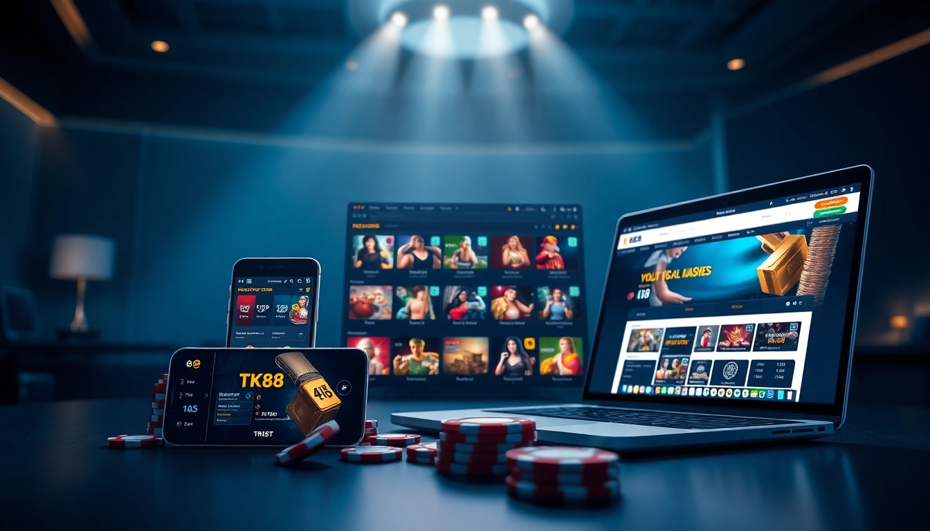 Experience the online gambling world with tk88win.live showcasing dynamic casino features.